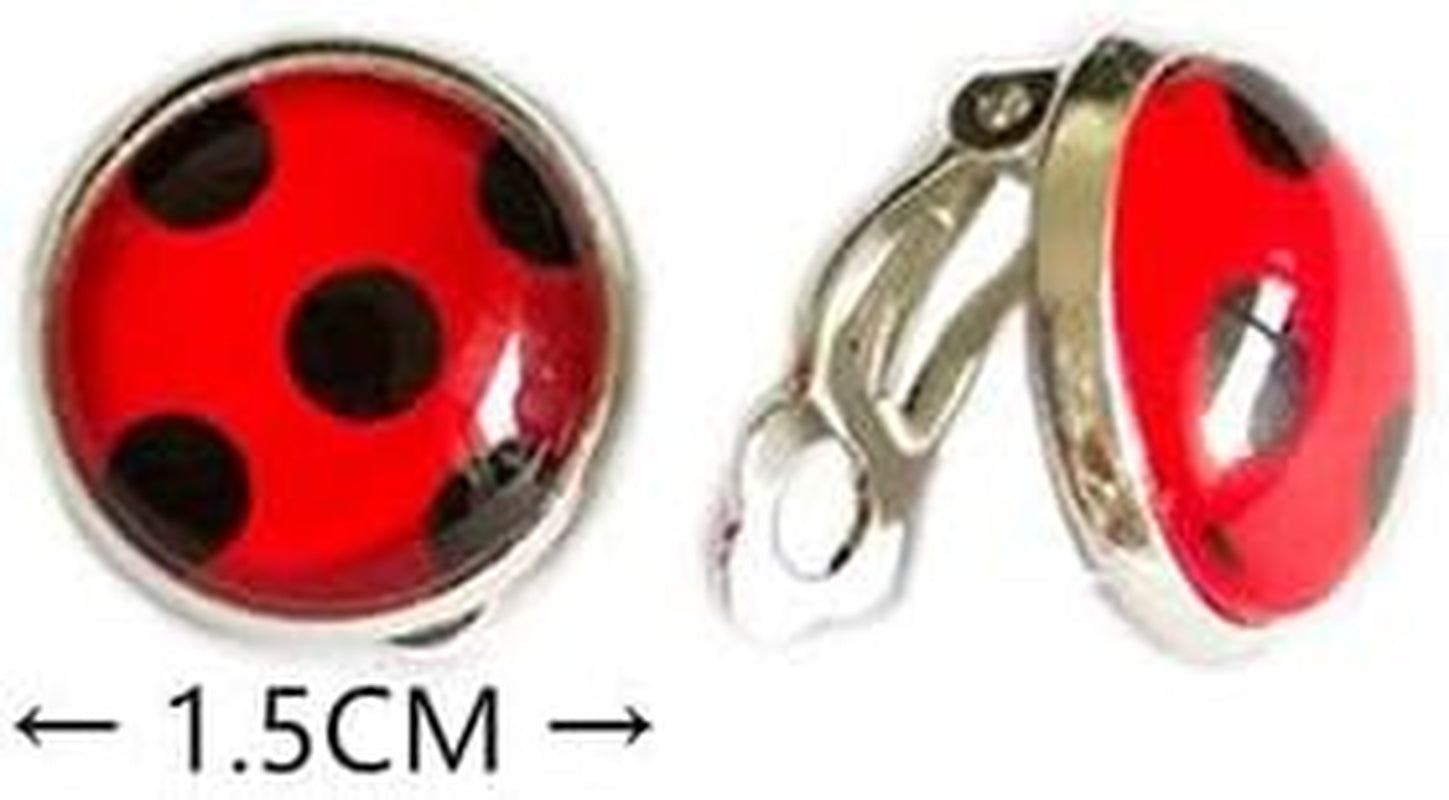 2 Pairs Handmade Clip on Earrings for Girls Women No Pierced Silver Ear Cuff Kid Cosplay Ear Hoop